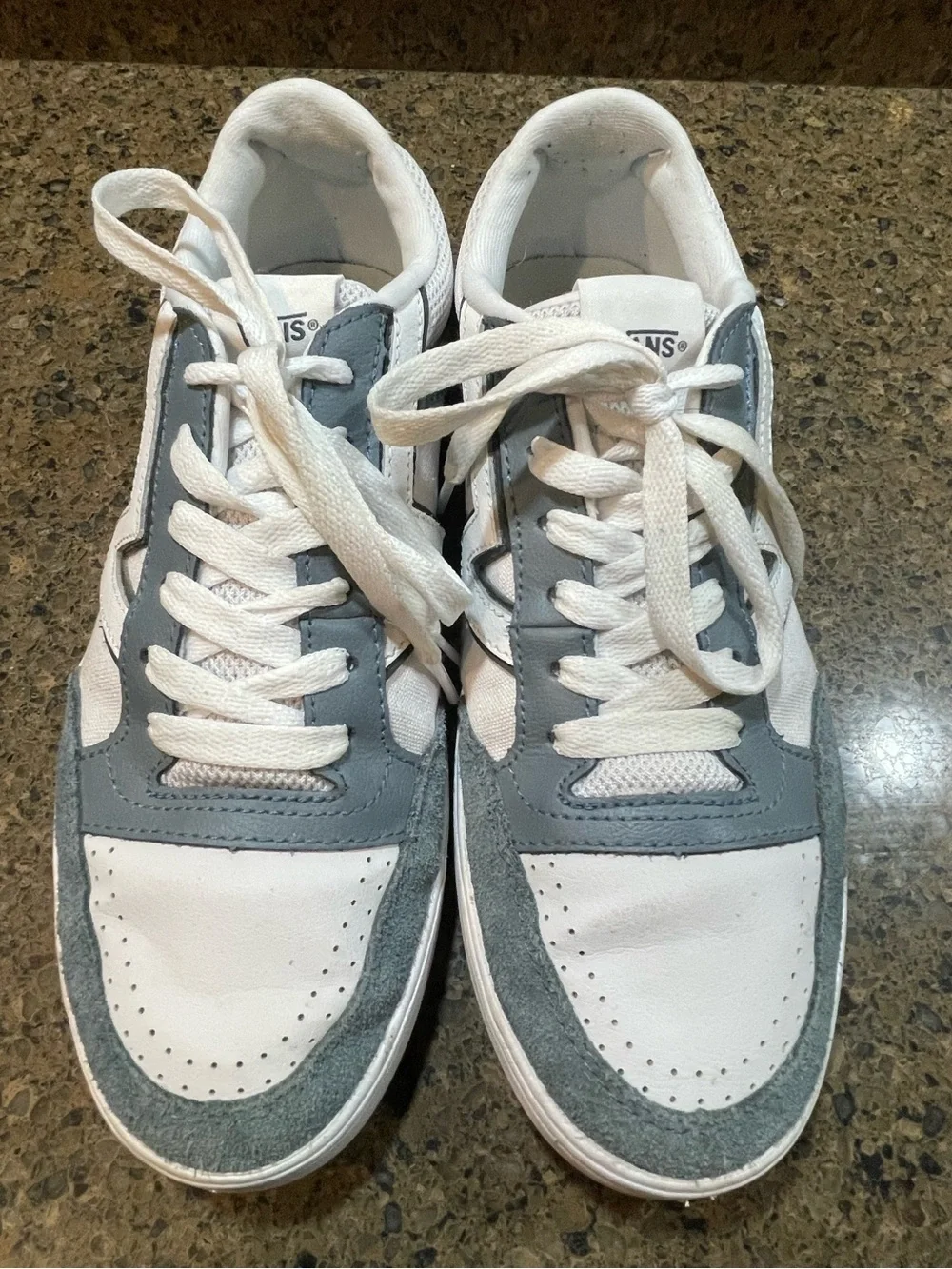 Vans Lowland CC Freshman Shoes Stormy Weather Mens 9 Womens 10.5 Blue/Gray White